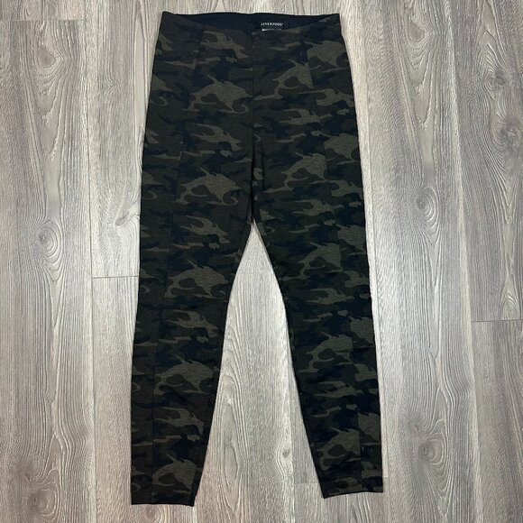 Liverpool Camo Print Leggings Women’s Size 6 High Rise Stretch Pants - Picture 1 of 4